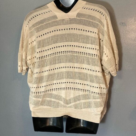 Worthington Cream Open-Knit Cardigan - Picture 4 of 4